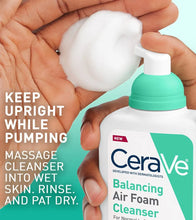 Cargar imagen en el visor de la galería, Cerave Balancing Air Foam Cleanser Limpiador en espuma
