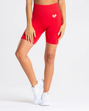 Cargar imagen en el visor de la galería, Women’s Best Power Seamless Cycling Shorts rojo
