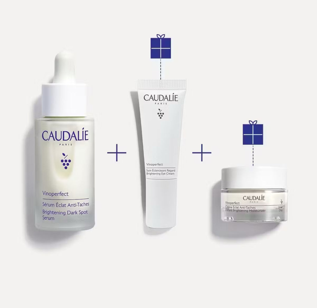 Caudalie Brightening Routine Set for Dark Spots and Uneven Skin Tone