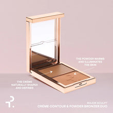 Cargar imagen en el visor de la galería, PATRICK TA Major Sculpt Crème Contour &amp; Powder Bronzer Duo
