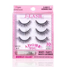 Cargar imagen en el visor de la galería, JLash Adore You Lash Kit Set de 3 pestañas
