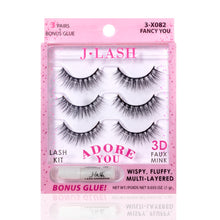 Cargar imagen en el visor de la galería, JLash Adore You Lash Kit Set de 3 pestañas
