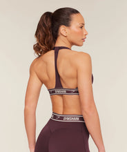 Cargar imagen en el visor de la galería, Gymshark Light Support Halter Neck Logo Purple Conjunto Deportivo
