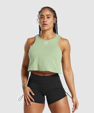 Cargar imagen en el visor de la galería, Gymshark Lifting Essential Cotton Crop Tank
