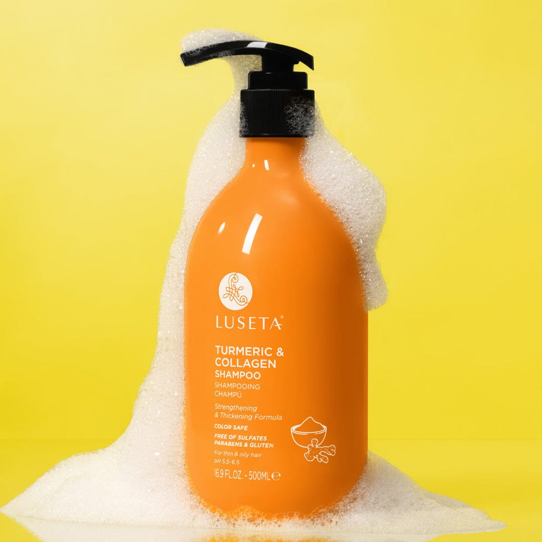 Luseta Shampoo Turmeric & Collagen pelo graso