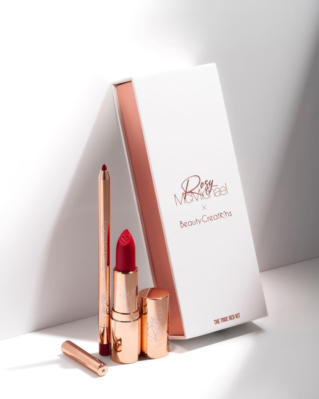 Rosy McMichael x Beauty Creations The true red kit