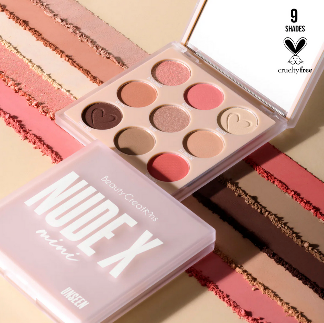 Beauty Creations Nude X mini paleta de sombras Unseen