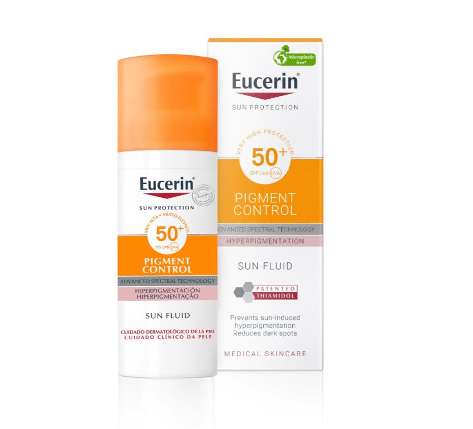 Eucerin Spf 50+ Sun Fluid Pigment Control para manchas