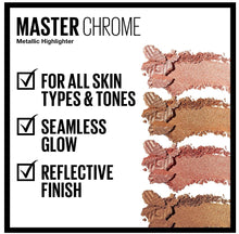 Cargar imagen en el visor de la galería, Maybelline Chrome Metallic Highter
