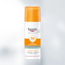 Cargar imagen en el visor de la galería, Eucerin Protector Solar SPF 50 Toque Seco, dry touch, sun gel cream
