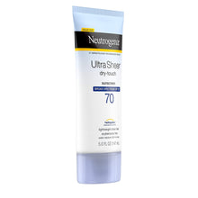 Cargar imagen en el visor de la galería, Neutrogena Protector Solar Ultra Sheer Dry Touch spf 70
