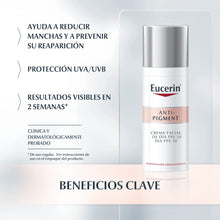 Cargar imagen en el visor de la galería, Eucerin Anti Pigment Hidratante spf 30 para manchas
