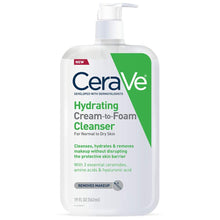 Cargar imagen en el visor de la galería, Limpiador Cerave Hydrating Cream To Foam Cleanser
